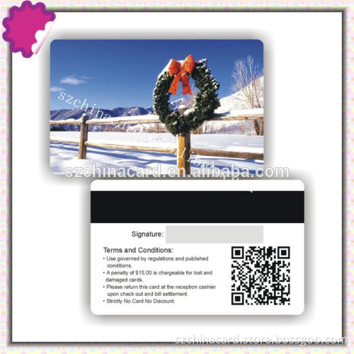 most popular 4C printing plastic card with magnetic stripe, business card